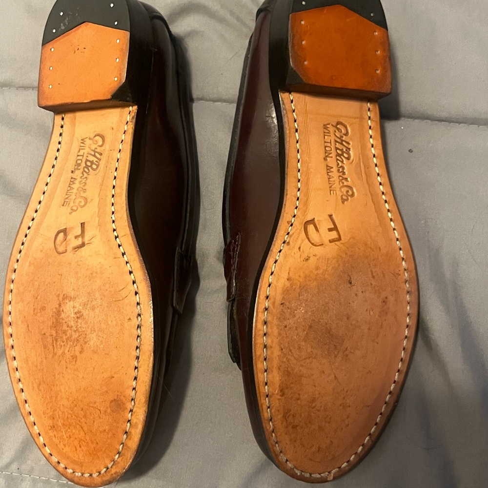 G.H. Bass & Co. Brown Leather Loafers - Picture 6 of 6
